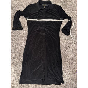 Women's Laundry by Shelli Segal Black Dress Size 4 with Embellished Cuffs​